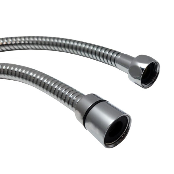 Polished Chrome Shower Sprayer Hose 1/2" x 1/2" NPT - Image 2