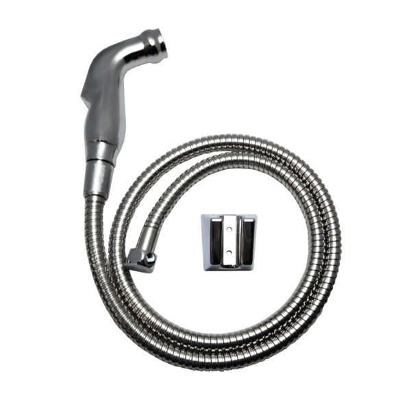 Chrome Plated Bidet Spray Assembly with Wall Mount