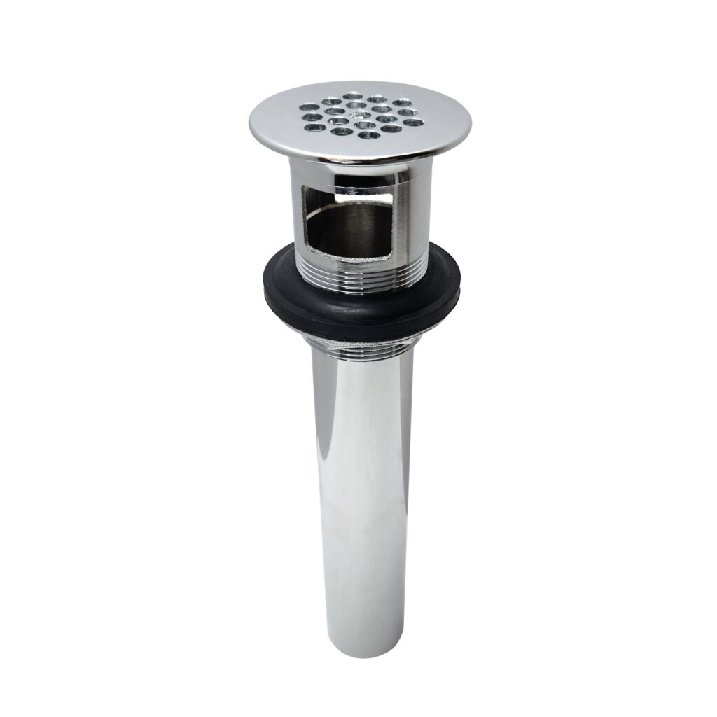 Chrome Plated Brass 19-Hole Grid Drain Tailpiece