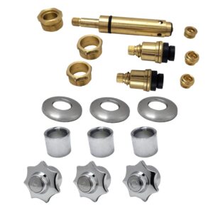 Chrome 3 Piece Rebuild Kit to Fit American Standard Aqua Seal Shower Bodies