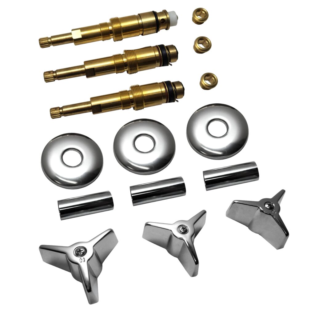 Chrome 3 Piece Rebuild Kit to Fit American Standard Colony Faucets