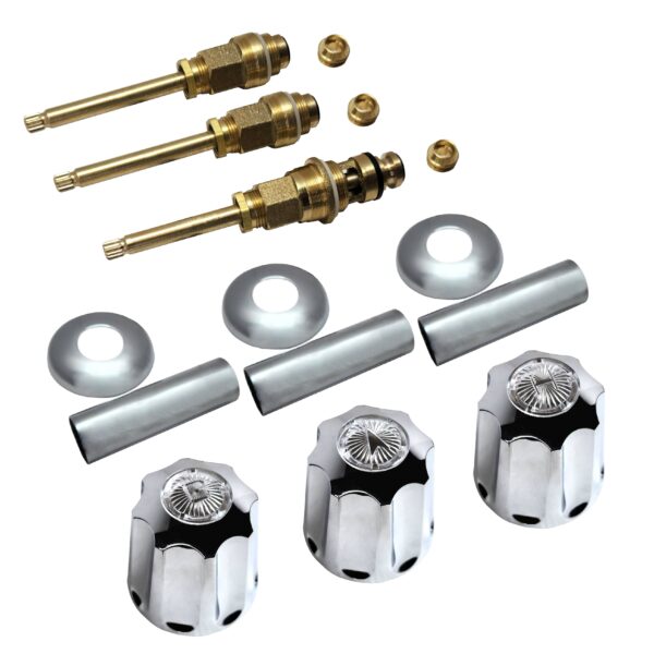 Chrome 3 Piece Rebuild Kit to Fit Gerber Faucets