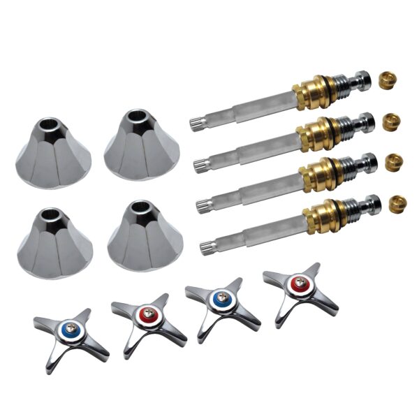 Chrome 4 Piece Rebuild Kit to Fit Savoy Bath Faucets