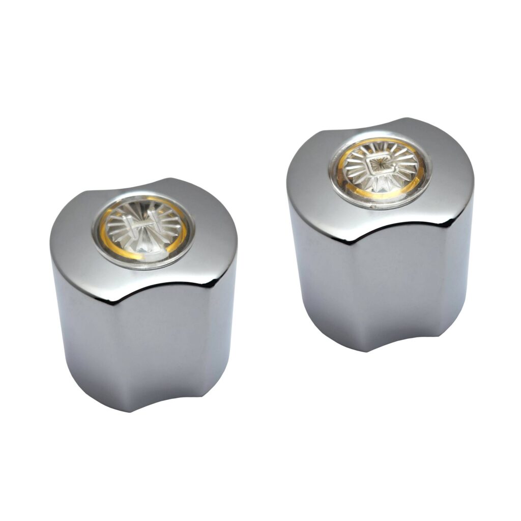 Small Chrome Hot & Cold Handles Fit American Standard Lavatory Handles 044292