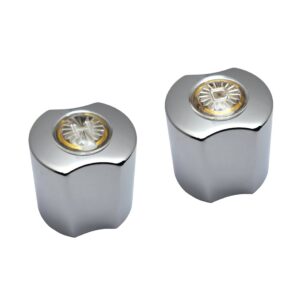 Medium Chrome Hot & Cold Handles Fit American Standard Lavatory Handles 044292