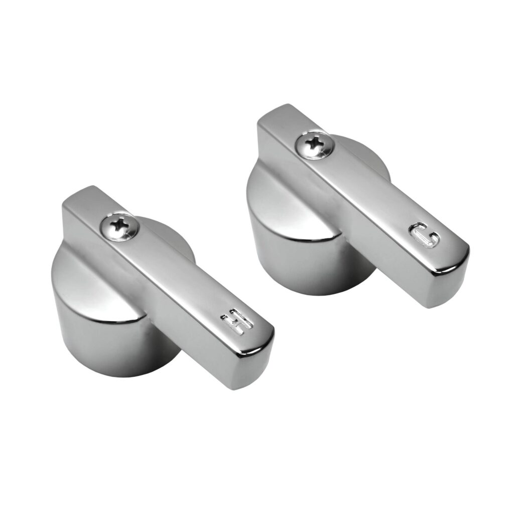 Chrome Canopy Lever Handles Hot & Cold Fit American Standard Aqua Seal