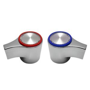 Chrome Handles Hot & Cold Fit American Standard Heritage Faucets