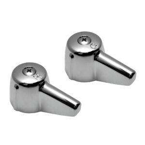 Chrome Lever Hot & Cold Handles Fit Central Faucets