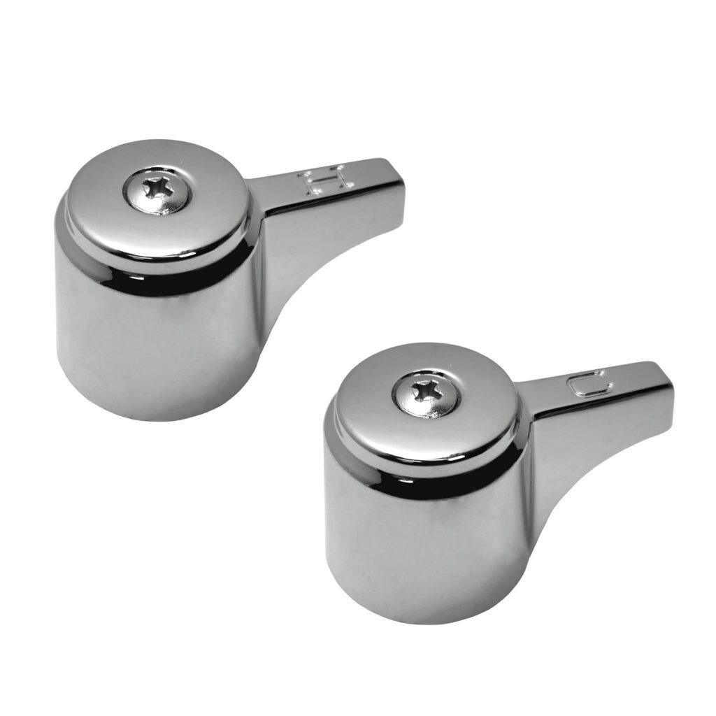 Chrome Knob/Lever Handles Hot & Cold Fits CHG Faucets