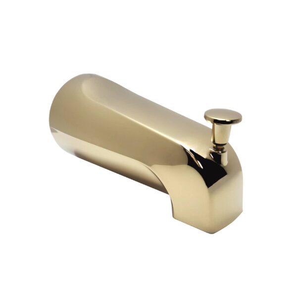 polished-brass-1-2-front-connection-tub-spout-w-pull-up-diverter
