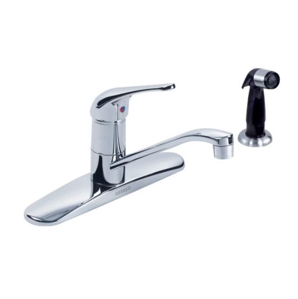 gerber-maxwell-single-handle-kitchen-faucet-w-spray-aeration-spray