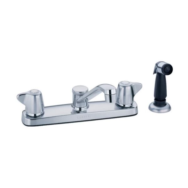 maxwell-two-handle-kitchen-faucet-w-metal-handles-spray-8-d-tube-spout-aeration-spray