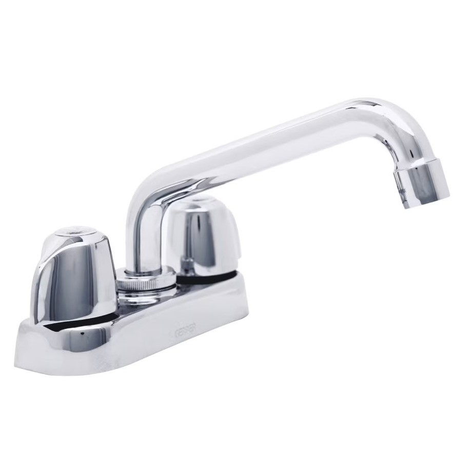 Gerber Classics Two Handle Centerset Laundry Faucet with Metal Handles and 6" Swing Spout