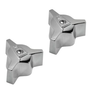 Chrome Hot & Cold Handles Fit Central Bath Faucets