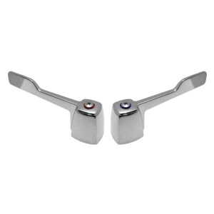 Chrome Hot & Cold Wrist Handles Fit Delta Delex Faucets