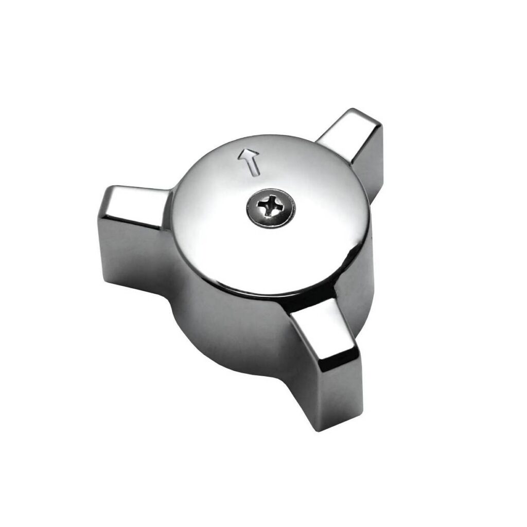 Chrome Diverter 3 Arm Handle Fits Eljer Faucets (Large)