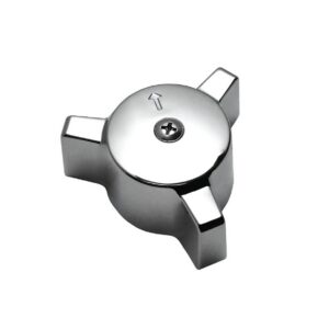 Chrome Diverter 3 Arm Handle Fits Eljer Faucets (Large)