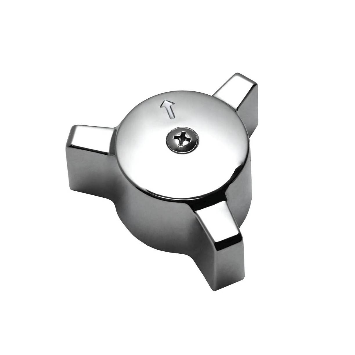 Chrome Diverter 3 Arm Handle Fits Eljer Faucets (Large)