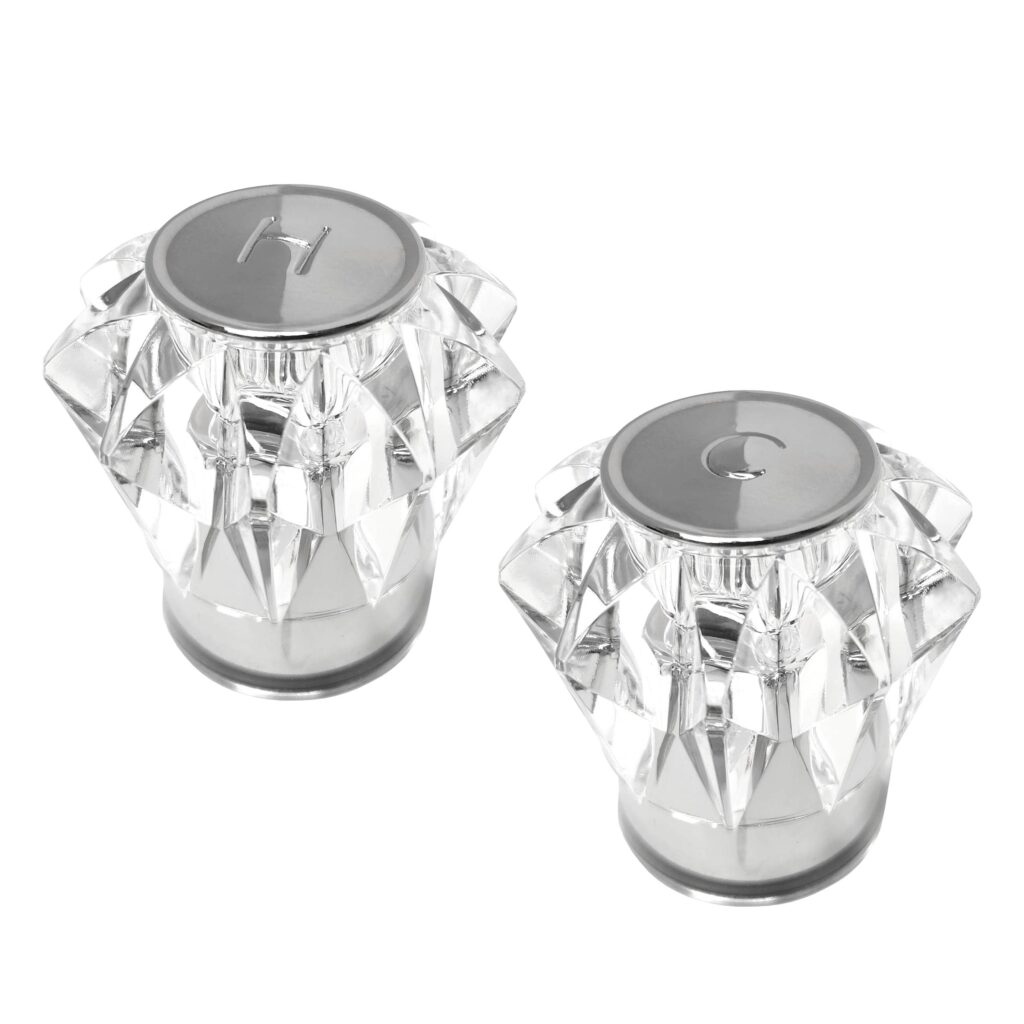 Acrylic Hot and Cold Handles Fit Kohler 41260