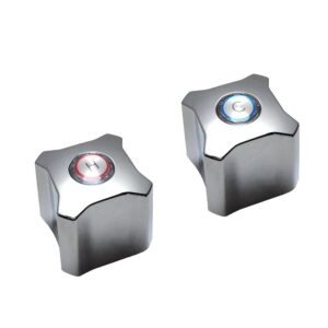 Chrome Hot & Cold Handles Fits Kohler Trend Shower Faucets