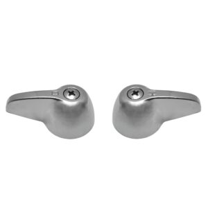 Chrome Hot & Cold Lever Handles Fits Pfister Faucets (Large)