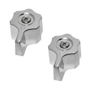 Chrome Hot & Cold Crown Handles Fit Pfister Imperial Faucets, Small