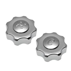 Chrome Hot & Cold Crown Handles Fit Pfister Imperial Faucets